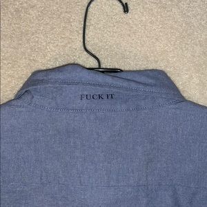 HUF button down “F*** it”